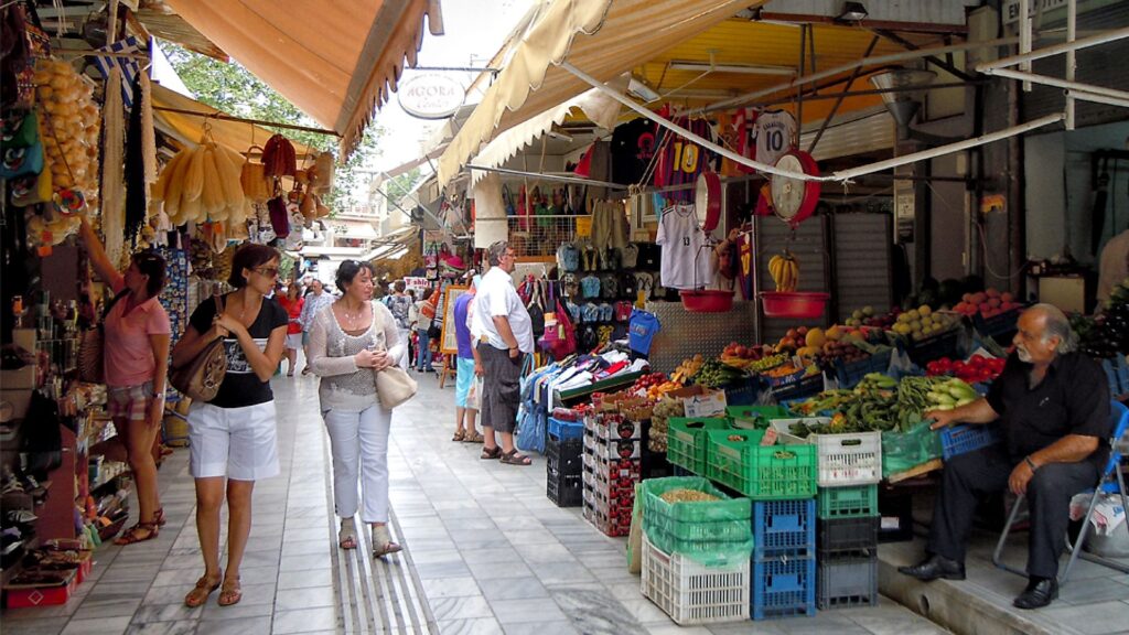 Heraklio city daily market